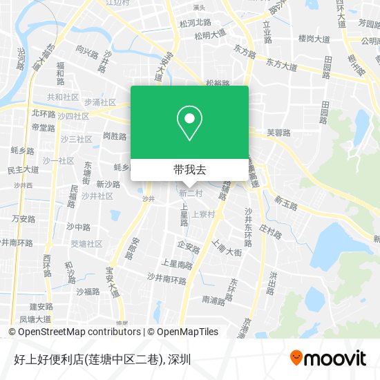 好上好便利店(莲塘中区二巷)地图