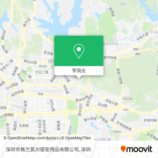 深圳市格兰莫尔寝室用品有限公司地图