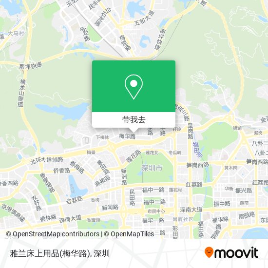 雅兰床上用品(梅华路)地图