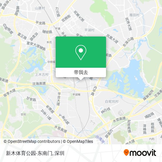 新木体育公园-东南门地图
