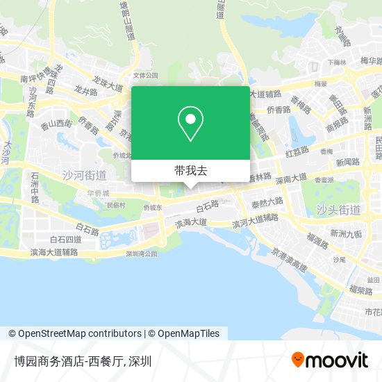 博园商务酒店-西餐厅地图