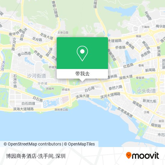 博园商务酒店-洗手间地图