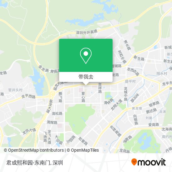 君成熙和园-东南门地图