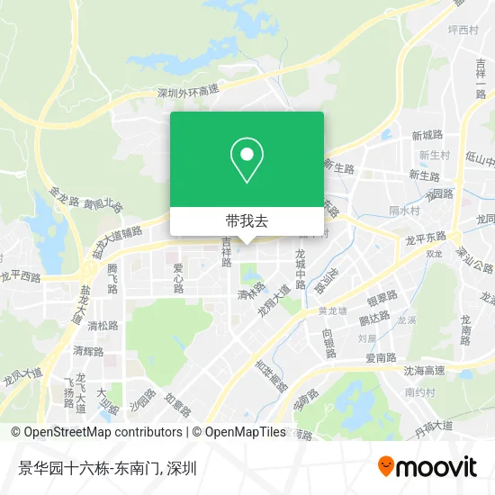 景华园十六栋-东南门地图