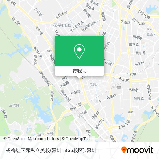 杨梅红国际私立美校(深圳1866校区)地图