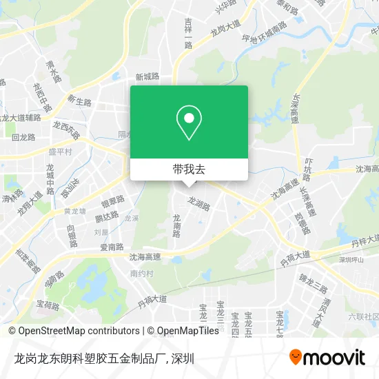 龙岗龙东朗科塑胶五金制品厂地图