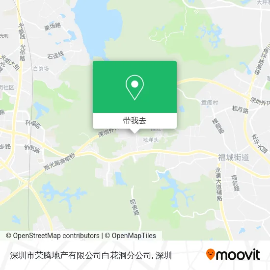 深圳市荣腾地产有限公司白花洞分公司地图