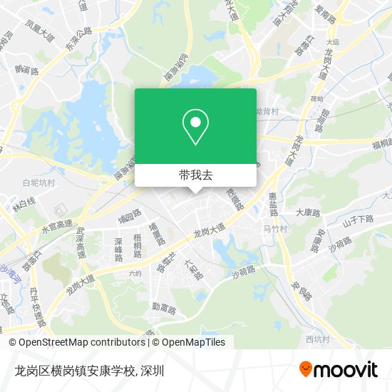 龙岗区横岗镇安康学校地图