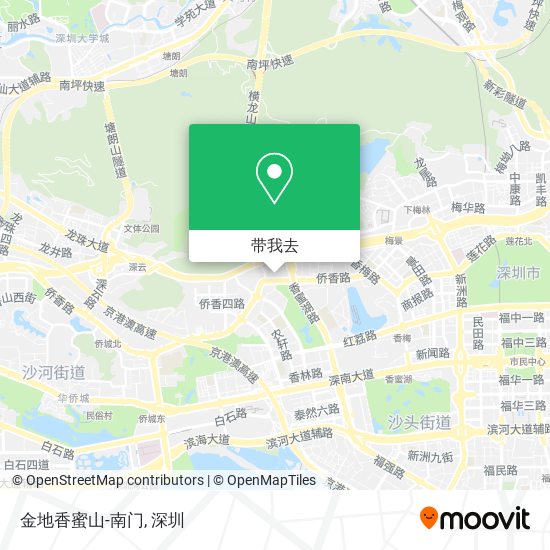 金地香蜜山-南门地图