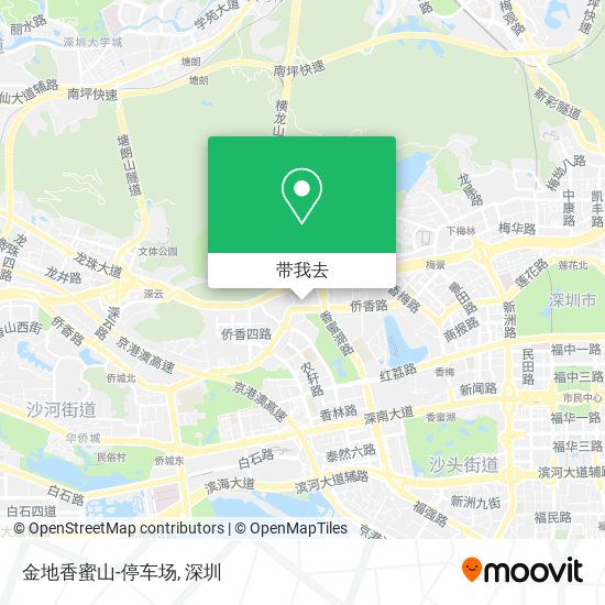 金地香蜜山-停车场地图