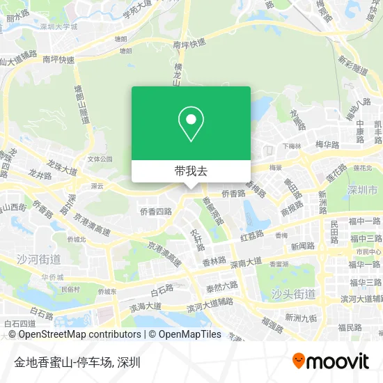 金地香蜜山-停车场地图