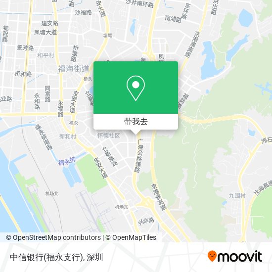 中信银行(福永支行)地图