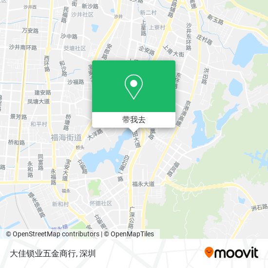 大佳锁业五金商行地图