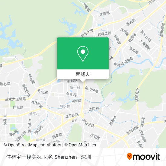 佳得宝一楼美标卫浴地图
