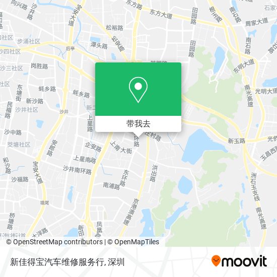 新佳得宝汽车维修服务行地图