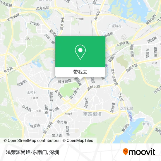 鸿荣源尚峰-东南门地图