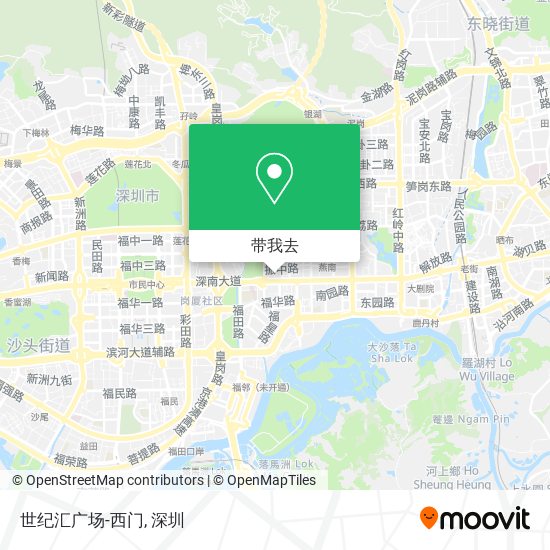 世纪汇广场-西门地图
