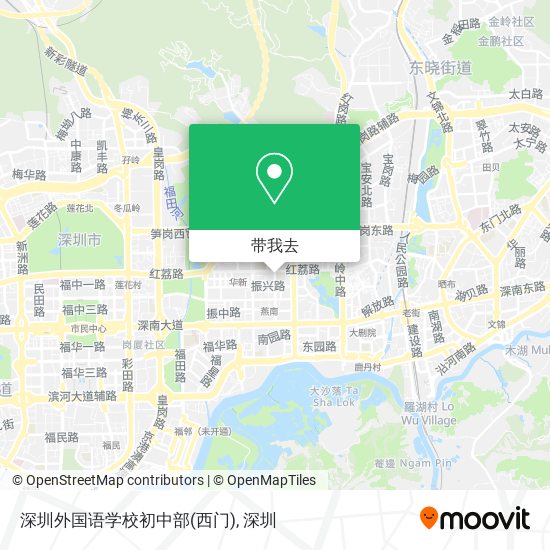 深圳外国语学校初中部(西门)地图