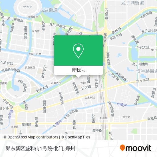 郑东新区盛和街1号院-北门地图