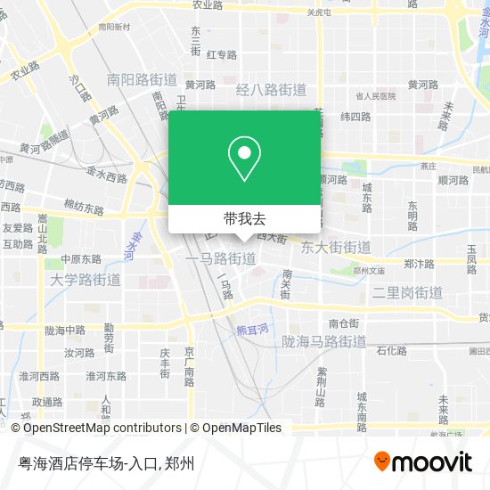 粤海酒店停车场-入口地图