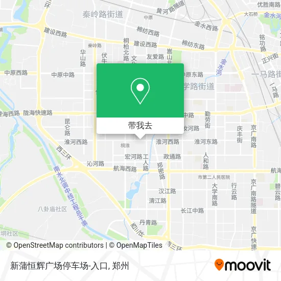 新蒲恒辉广场停车场-入口地图