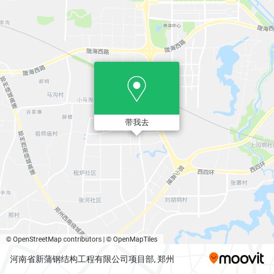 河南省新蒲钢结构工程有限公司项目部地图