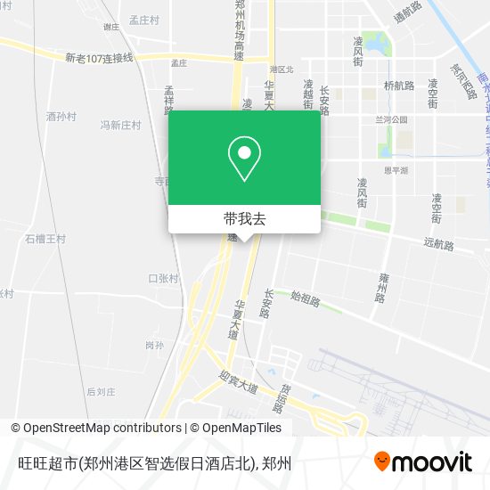 旺旺超市(郑州港区智选假日酒店北)地图