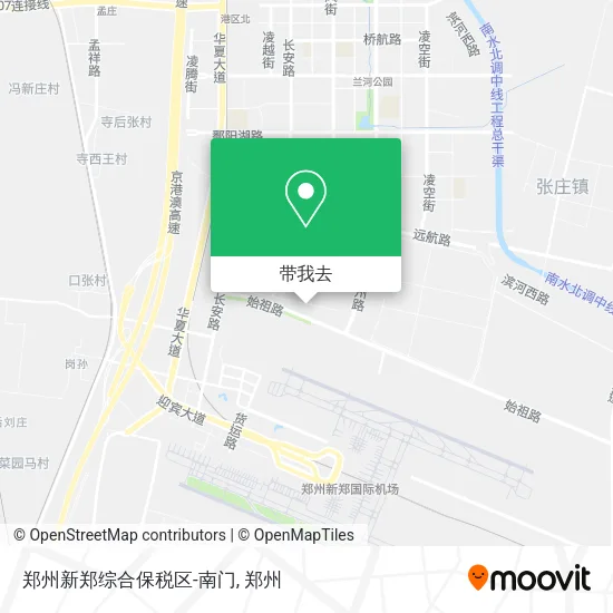 郑州新郑综合保税区-南门地图