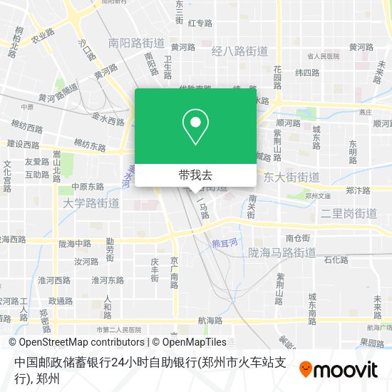 中国邮政储蓄银行24小时自助银行(郑州市火车站支行)地图