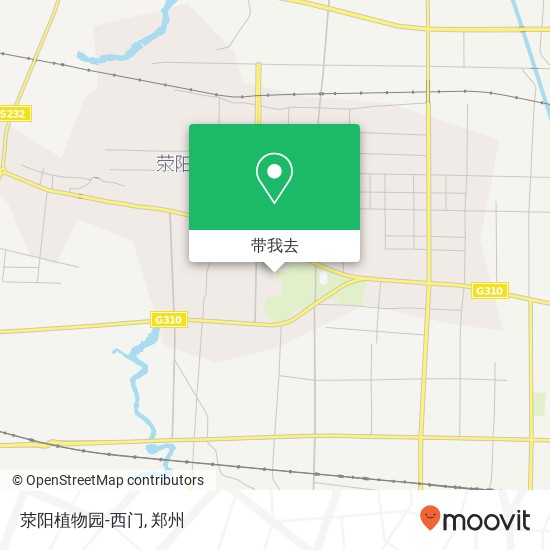 荥阳植物园-西门地图