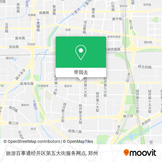旅游百事通经开区第五大街服务网点地图