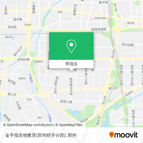 金手指吉他教育(郑州经开分部)地图