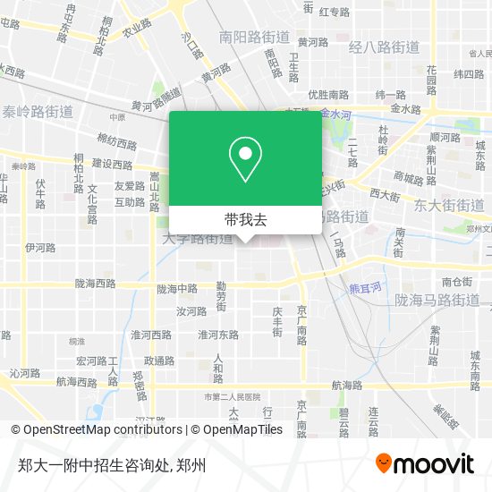 郑大一附中招生咨询处地图
