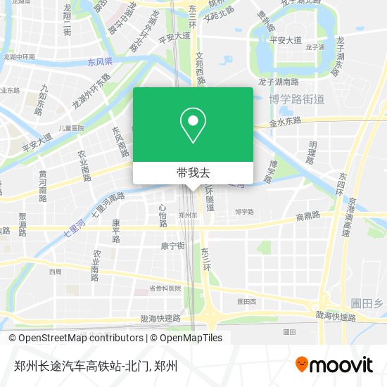 郑州长途汽车高铁站-北门地图
