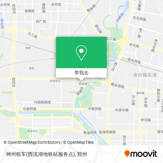 神州租车(西流湖地铁站服务点)地图