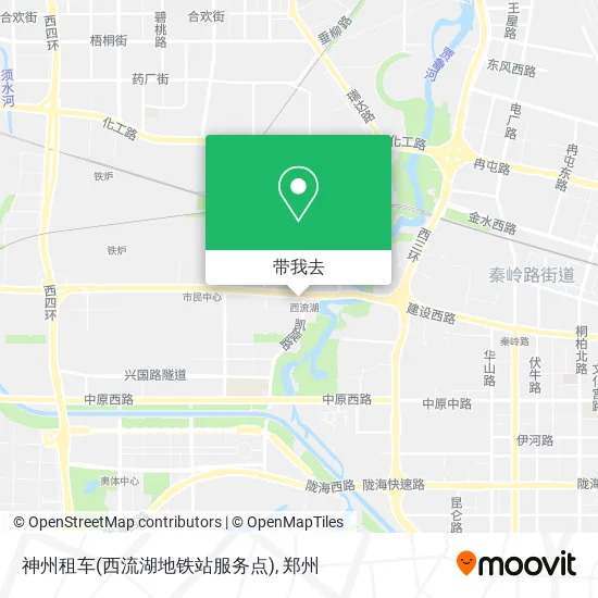 神州租车(西流湖地铁站服务点)地图