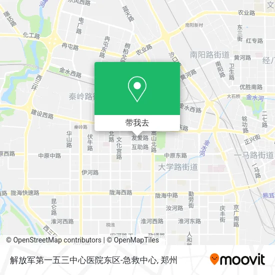 解放军第一五三中心医院东区-急救中心地图