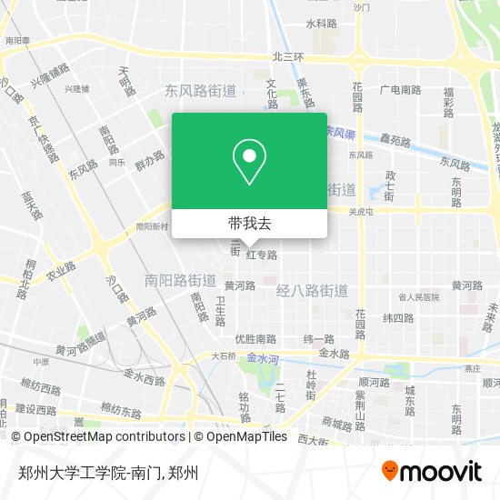 郑州大学工学院-南门地图
