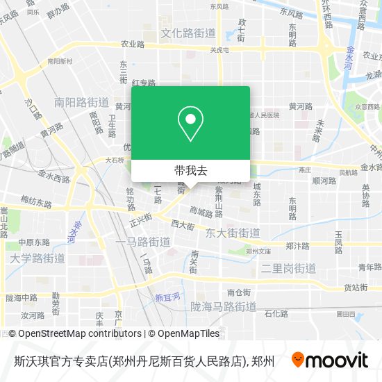 斯沃琪官方专卖店(郑州丹尼斯百货人民路店)地图