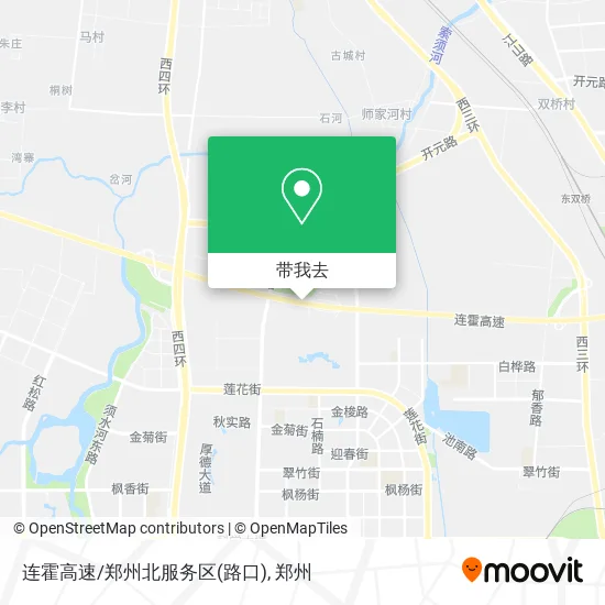 连霍高速/郑州北服务区(路口)地图