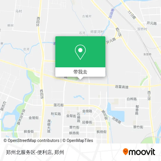 郑州北服务区-便利店地图