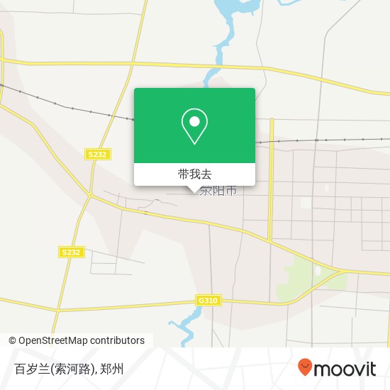 百岁兰(索河路)地图