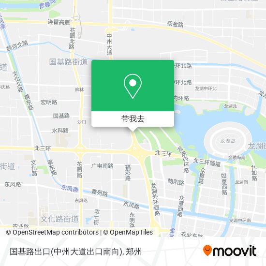 国基路出口(中州大道出口南向)地图