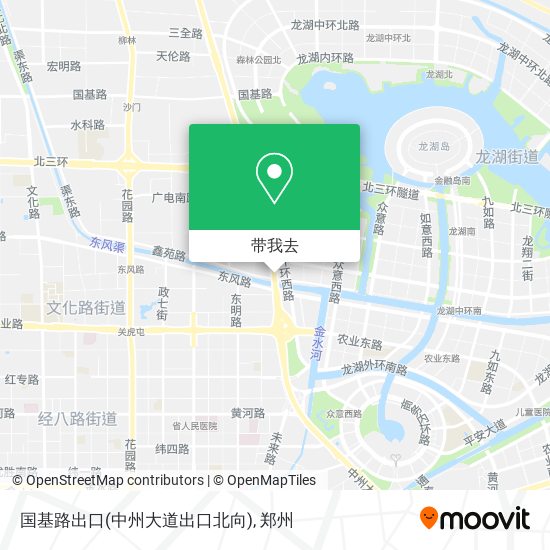 国基路出口(中州大道出口北向)地图