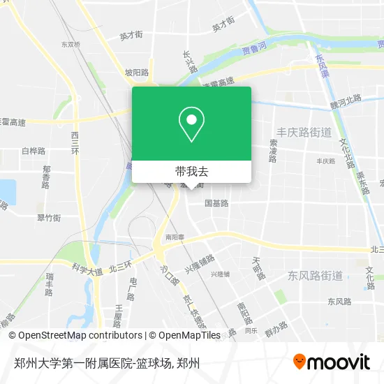 郑州大学第一附属医院-篮球场地图