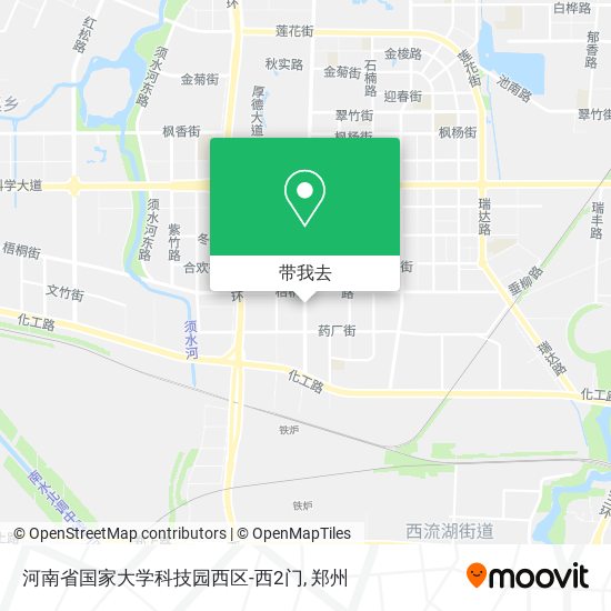 河南省国家大学科技园西区-西2门地图