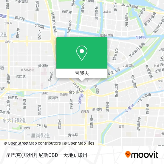 星巴克(郑州丹尼斯CBD一天地)地图