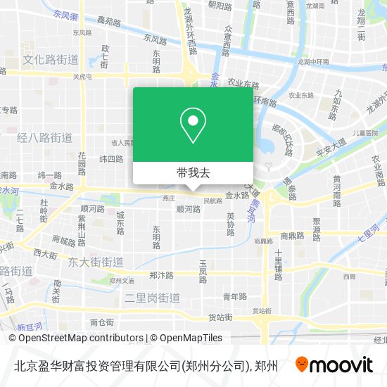 北京盈华财富投资管理有限公司(郑州分公司)地图