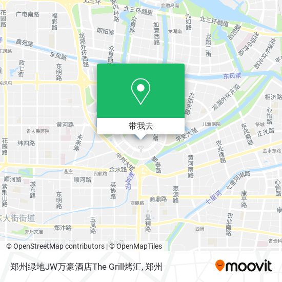 郑州绿地JW万豪酒店The Grill烤汇地图