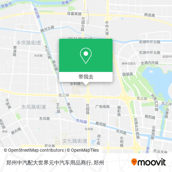 郑州中汽配大世界元中汽车用品商行地图
